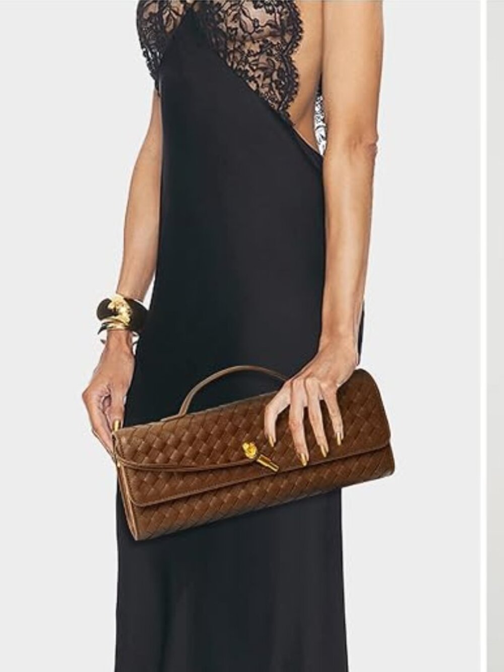 Clutch Purses for Women Evening Bag Leather Top-Handle Handbag